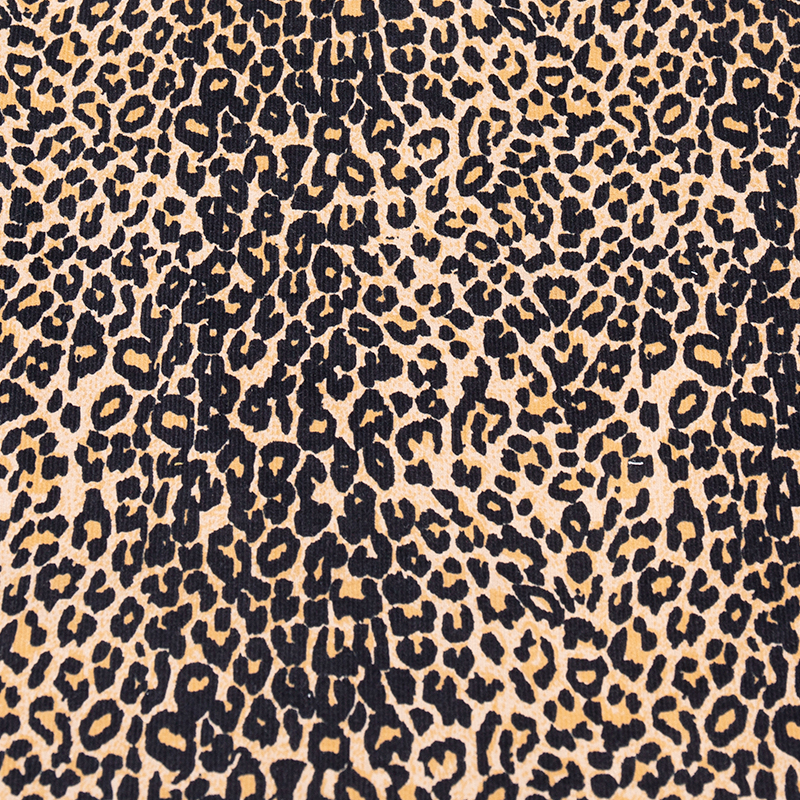 Pana 18 elástica de algodón con estampado de leopardo